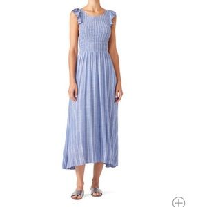 Free People Chambray Butterflies Midi sz small